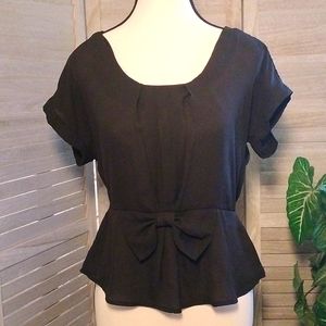 ⚜️ L8ter Bow Front Blouse